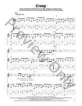Creep Guitar and Fretted sheet music cover